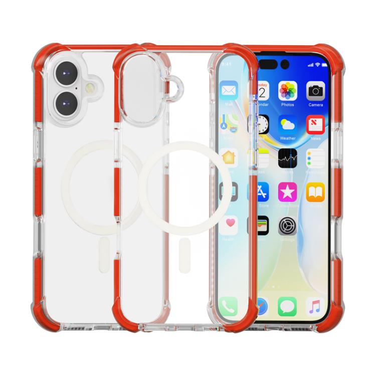 غطاء هاتف أكريليك مقاوم للصدمات مع مغناطيس Magsafe، لهواتف iPhone 17e / 16e، iPhone 17 Pro Max، iPhone 17 Pro، iPhone 17، iPhone Air