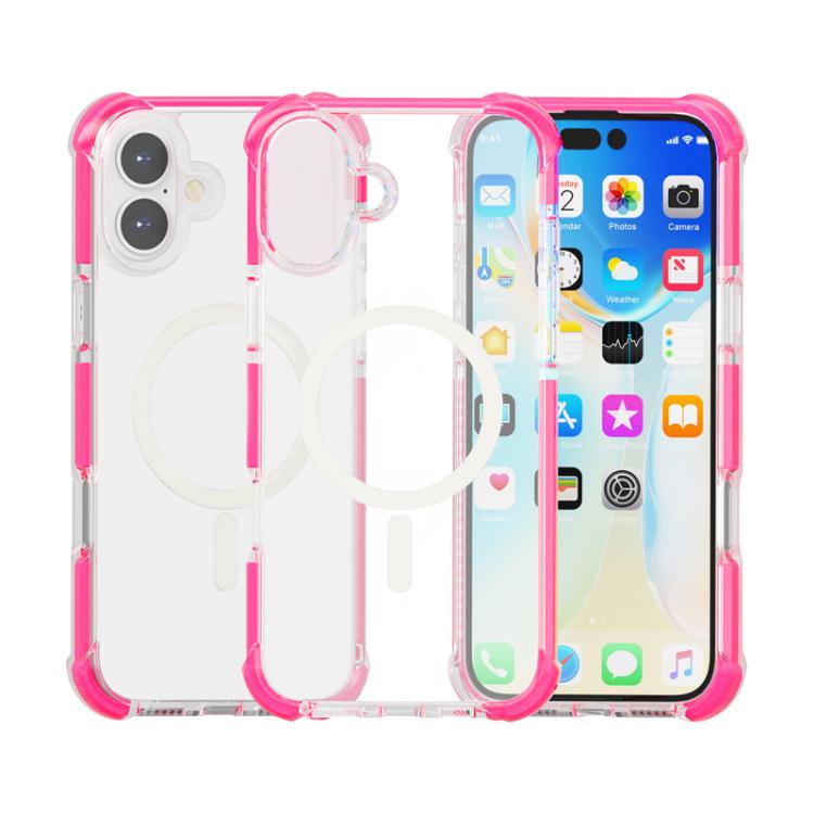 غطاء هاتف أكريليك مقاوم للصدمات مع مغناطيس Magsafe، لهواتف iPhone 17e / 16e، iPhone 17 Pro Max، iPhone 17 Pro، iPhone 17، iPhone Air
