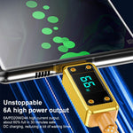 WK WDC-08 PD 20 واط USB-C/Type-C إلى 8 دبابيس كابل بيانات بشاشة رقمية، الطول: 1م، WDC-08