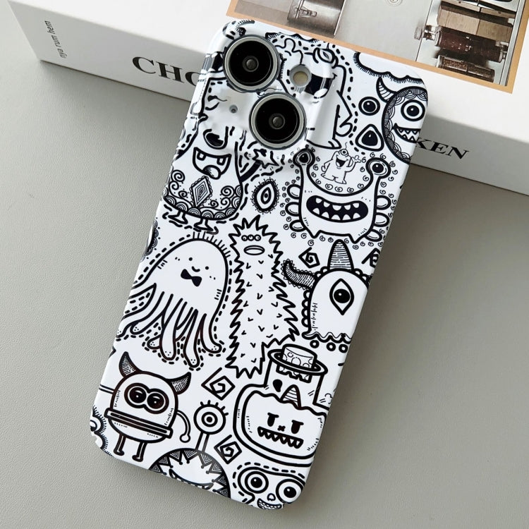 Painted Pattern Precise Hole PC Phone Case, For iPhone 13