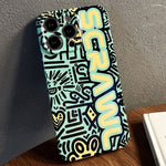 Painted Pattern Precise Hole PC Phone Case, For iPhone 12 Pro Max