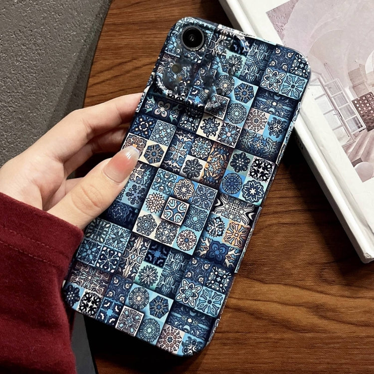Painted Pattern Precise Hole PC Phone Case, For iPhone XR