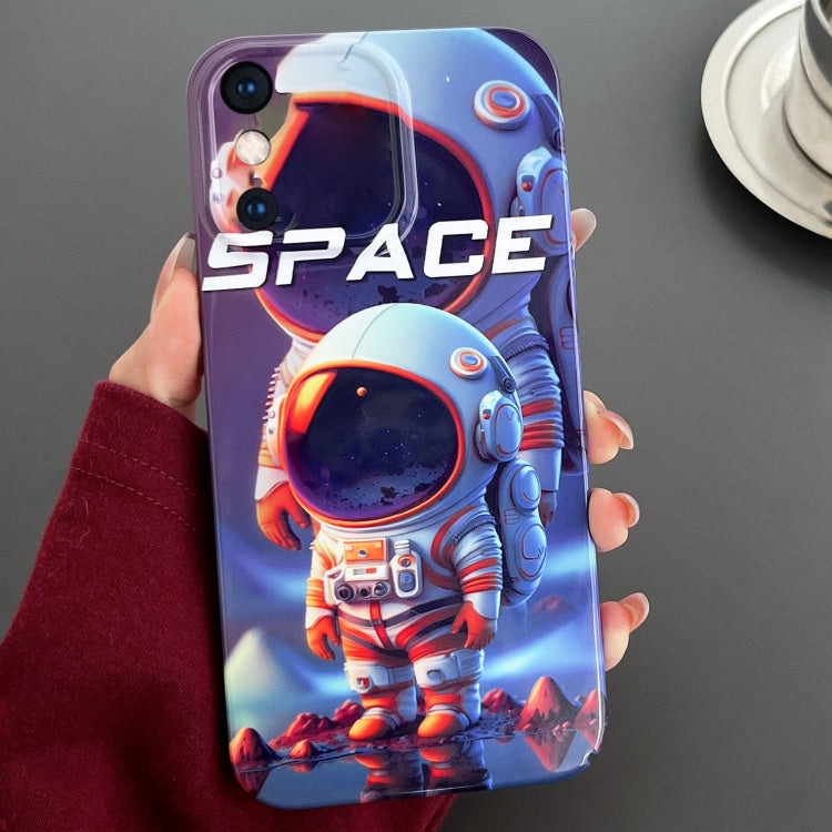 Painted Pattern Precise Hole PC Phone Case, For iPhone XS Max