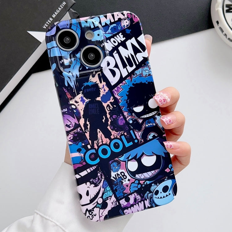 Painted Pattern Precise Hole PC Phone Case, For iPhone 15 Plus