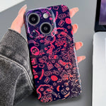 Painted Pattern Precise Hole PC Phone Case, For iPhone 15 Plus