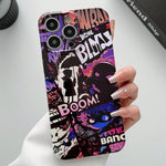 Painted Pattern Precise Hole PC Phone Case, For iPhone 15 Pro Max