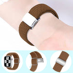 Nylon Loop Magnetic Buckle Watch Band, For Apple Watch SE 40mm, For Apple Watch SE 44mm