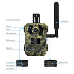 ESCAM QF380 4MP Network Solar PIR Alert Smart Wildlife Hunting Camera, EU Version, AU Version, US Version