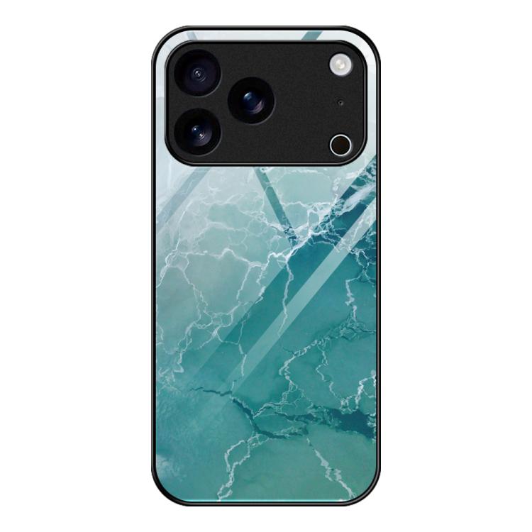 Marble Pattern Glass Protective Phone Case, For iPhone 17 Pro Max, For iPhone 17 Pro, For iPhone 17, For iPhone Air, For iPhone 15 Pro Max, For iPhone 15 Pro