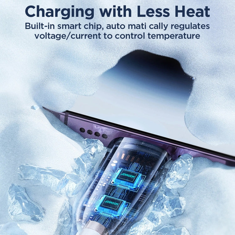 JOYROOM SA26-CL3 سلسلة الشحن السريع 30 واط USB-C / Type-C إلى 8 دبابيس كابل بيانات شحن سريع، 1م