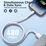 JOYROOM SA26-CL3 سلسلة الشحن السريع 30 واط USB-C / Type-C إلى 8 دبابيس كابل بيانات شحن سريع، 1م