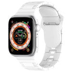 Square Buckle Armor Style Silicone Watch Band, For Apple Watch 4 40mm, For Apple Watch SE 2023 40mm, For Apple Watch 3 38mm
