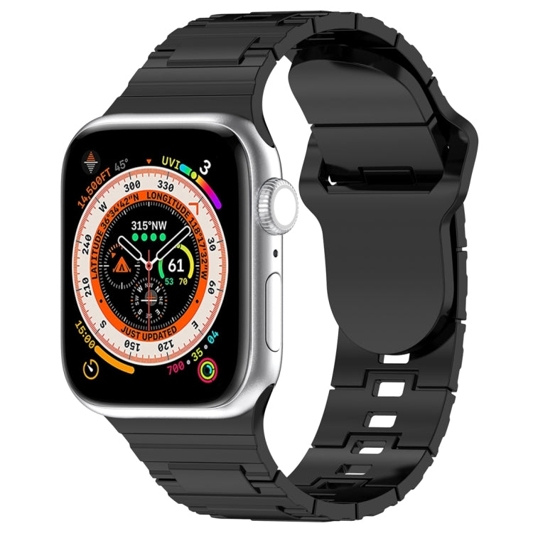 Square Buckle Armor Style Silicone Watch Band, For Apple Watch 3 42mm, For Apple Watch 2 42mm, For Apple Watch 2 38mm