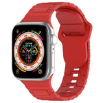 Square Buckle Armor Style Silicone Watch Band, For Apple Watch 4 40mm, For Apple Watch SE 2023 40mm, For Apple Watch 3 38mm