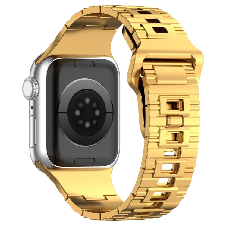 Square Buckle Armor Style Silicone Watch Band, For Apple Watch 9 45mm, For Apple Watch 9 41mm