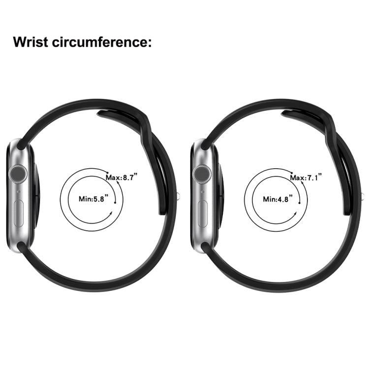 Square Buckle Armor Style Silicone Watch Band, For Apple Watch 9 45mm, For Apple Watch 9 41mm