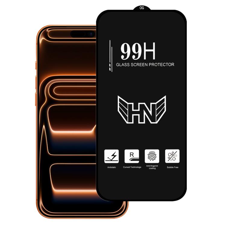 فيلم زجاج مقسى كامل الشاشة بقوس كبير عالي الألمنيوم، لهواتف iPhone 17 Pro Max، iPhone 17 Pro، iPhone 17، iPhone Air، iPhone 16 Pro Max، iPhone 16 Pro، iPhone 16 Plus، iPhone 16، iPhone 15 Pro Max، iPhone 15 Pro