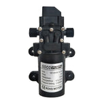 12V 70W Self-priming Pump High Pressure Car Washing Intelligent Diaphragm Right Out Water Pump, Single Thread (Flat Mouth 18mm), Double Thread (Double Flat Mouth 18mm)