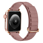 سوار ساعة سيليكون مغناطيسي مع إبزيم عكسي، لسلسلة Apple Watch 7 مقاس 41 مم، لسلسلة Apple Watch 7 مقاس 45 مم، لسلسلة Apple Watch SE مقاس 40 مم