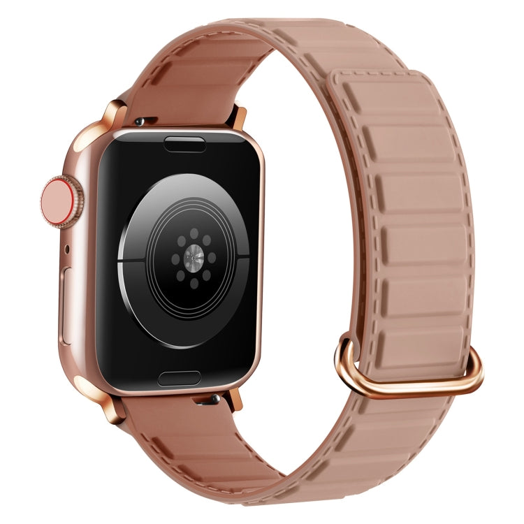 سوار ساعة سيليكون مغناطيسي مع إبزيم عكسي، لسلسلة Apple Watch 8 مقاس 45 مم، لسلسلة Apple Watch SE 2022 مقاس 40 مم، لسلسلة Apple Watch SE 2022 مقاس 44 مم