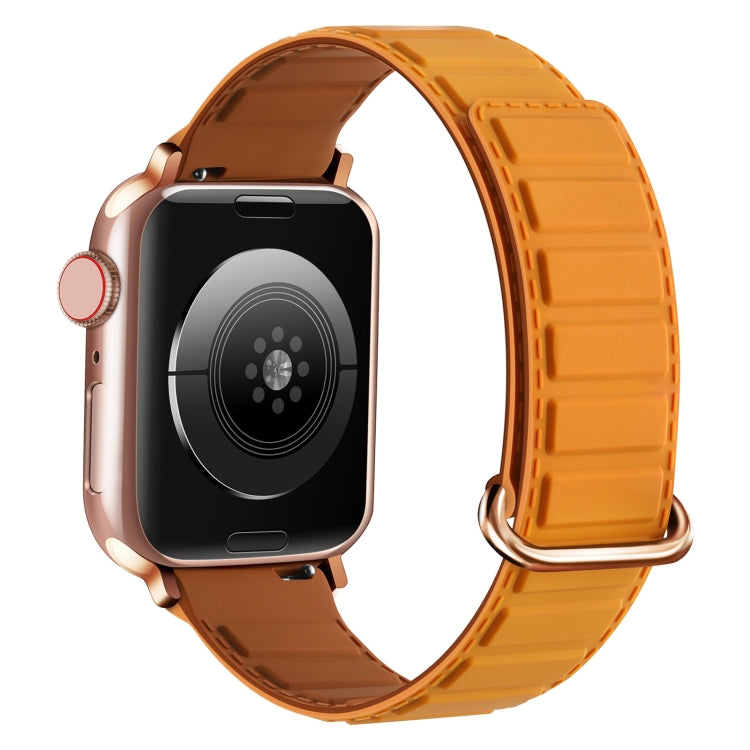 سوار ساعة سيليكون مغناطيسي مع إبزيم عكسي، لسلسلة Apple Watch 8 مقاس 45 مم، لسلسلة Apple Watch SE 2022 مقاس 40 مم، لسلسلة Apple Watch SE 2022 مقاس 44 مم