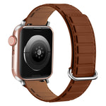 سوار ساعة سيليكون مغناطيسي مع إبزيم عكسي، لسلسلة Apple Watch 7 مقاس 41 مم، لسلسلة Apple Watch 7 مقاس 45 مم، لسلسلة Apple Watch SE مقاس 40 مم