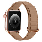 سوار ساعة سيليكون مغناطيسي مع إبزيم عكسي، لسلسلة Apple Watch 7 مقاس 41 مم، لسلسلة Apple Watch 7 مقاس 45 مم، لسلسلة Apple Watch SE مقاس 40 مم