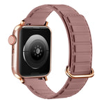 سوار ساعة سيليكون مغناطيسي مع إبزيم عكسي، لسلسلة Apple Watch SE 2023 مقاس 40 مم، لسلسلة Apple Watch Ultra 2 مقاس 49 مم، لسلسلة Apple Watch 9 مقاس 45 مم