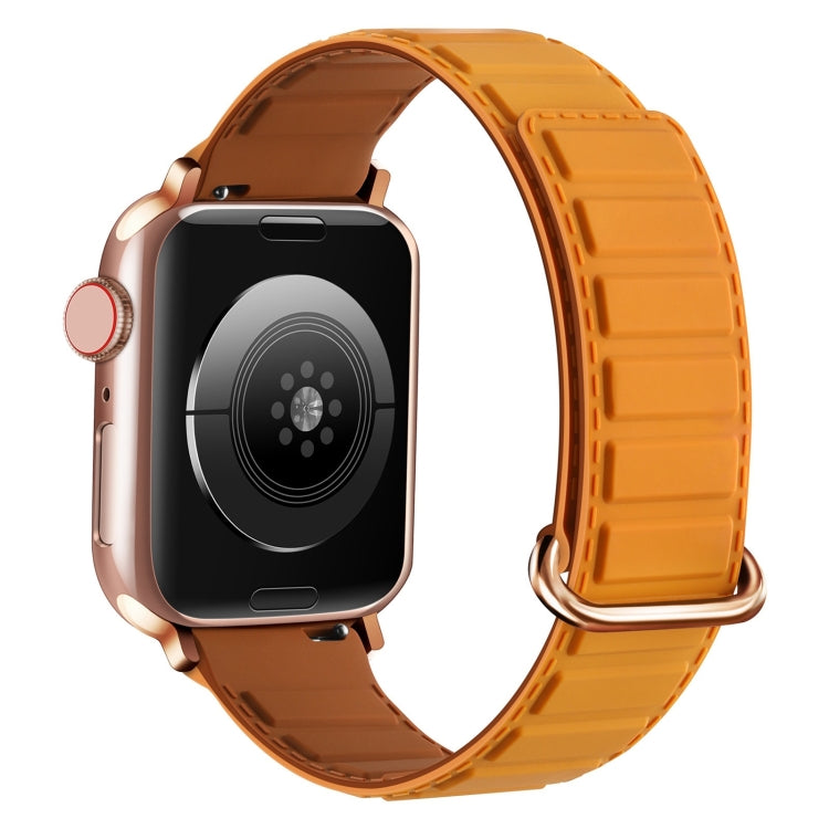 سوار ساعة سيليكون مغناطيسي مع إبزيم عكسي، لسلسلة Apple Watch 9 مقاس 41 مم، لسلسلة Apple Watch Ultra مقاس 49 مم، لسلسلة Apple Watch 8 مقاس 41 مم