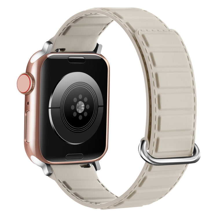 Reverse Buckle Magnetic Silicone Watch Band, For Apple Watch SE 2023 40mm, For Apple Watch Ultra 2 49mm, For Apple Watch Series 9 45mm