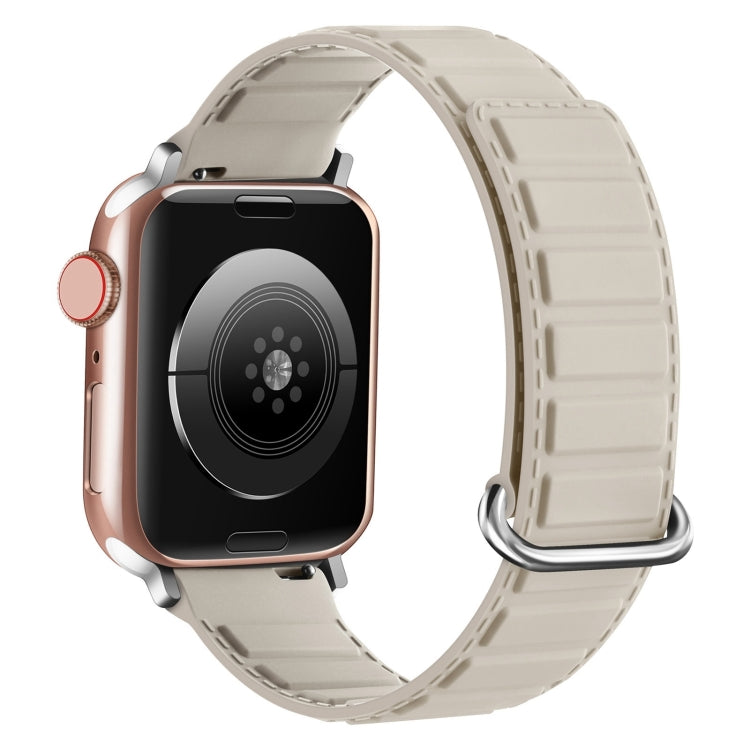 Reverse Buckle Magnetic Silicone Watch Band, For Apple Watch Series 10 46mm, For Apple Watch Series 10 42mm, For Apple Watch SE 2023 44mm