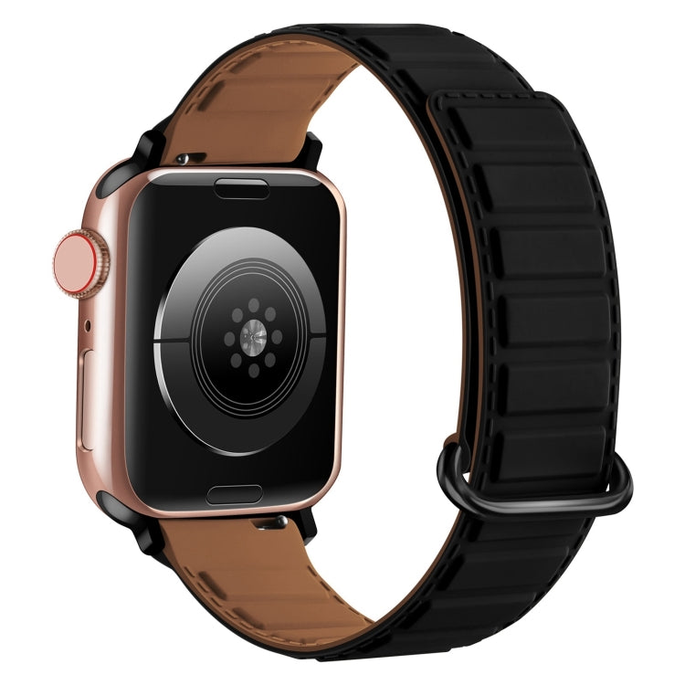 Reverse Buckle Magnetic Silicone Watch Band, For Apple Watch Series 10 46mm, For Apple Watch Series 10 42mm, For Apple Watch SE 2023 44mm