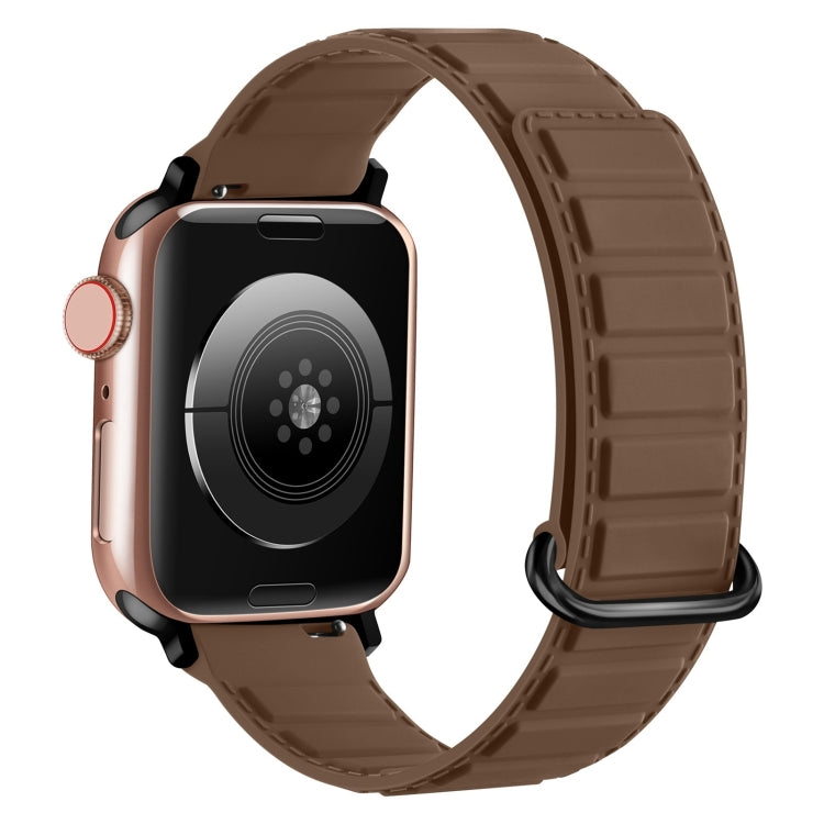 Reverse Buckle Magnetic Silicone Watch Band, For Apple Watch Series 10 46mm, For Apple Watch Series 10 42mm, For Apple Watch SE 2023 44mm
