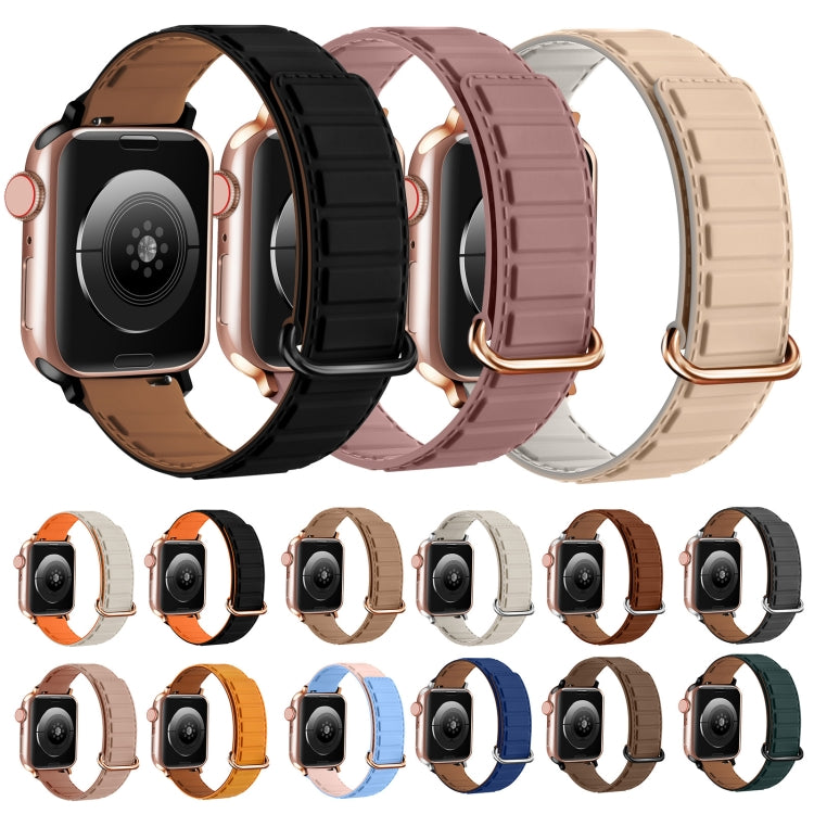 Reverse Buckle Magnetic Silicone Watch Band, For Apple Watch 38mm