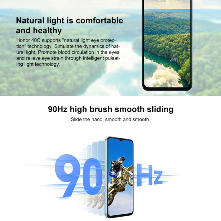 Honor Play 40C 5G,  6.56 inch MagicOS 7.1 Snapdragon 480 Plus Octa Core up to 2.2GHz, Network: 5G, Not Support Google Play, 6GB+128GB