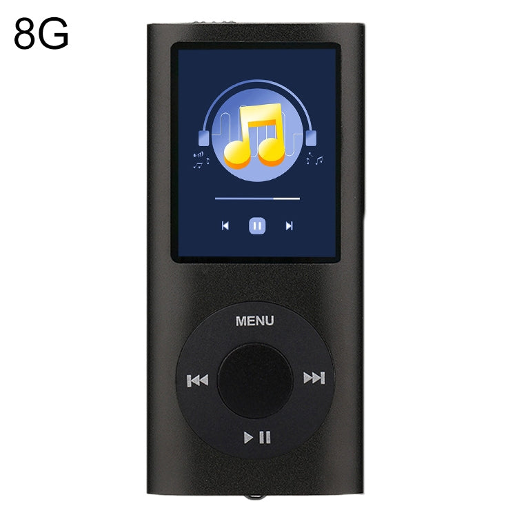 مشغل MP4 معدني بشاشة TFT بحجم 1.8 بوصة، مع بطاقة TF 8 جيجابايت + سماعة أذن + كابل، مع بطاقة TF 16 جيجابايت + سماعة أذن + كابل، مع سماعة أذن + كابل