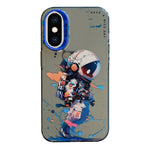 غطاء هاتف من سلسلة لوحات الزيت بنقشة حيوانات، PC + TPU، لهاتف iPhone XS Max