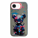 غطاء هاتف من PC + TPU بنقشة لوحات زيتية بنمط حيوانات، لهاتف iPhone 17 Pro Max