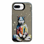 Animal Pattern Oil Painting Series PC + TPU Phone Case, For iPhone 7 Plus / 8 Plus