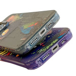 غطاء هاتف من PC + TPU بنقشة لوحات زيتية بنمط حيوانات، لهاتف iPhone 17 Pro Max