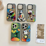 Animal Pattern Oil Painting Series PC + TPU Phone Case, For iPhone 14