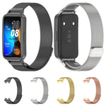 Mijobs Milan Magnetic Stainless Steel Watch Band, For Huawei Band 8 / 9 / 10
