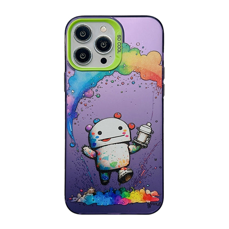 Cute Animal Pattern Series PC + TPU Phone Case, For iPhone 14 Pro Max, For iPhone 15 Plus, For iPhone 15, For iPhone 13 Pro Max
