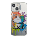 Cute Animal Pattern Series PC + TPU Phone Case, For iPhone 14 Pro Max, For iPhone 15 Plus, For iPhone 15, For iPhone 13 Pro Max