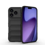 غطاء هاتف TPU + فلانيل بدرع سحري، لأجهزة iPhone 17e / 16e، iPhone 17 Pro Max، iPhone 17 Pro، iPhone 17