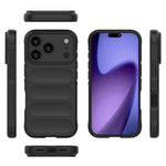 غطاء هاتف TPU + فلانيل بدرع سحري، لأجهزة iPhone 17e / 16e، iPhone 17 Pro Max، iPhone 17 Pro، iPhone 17