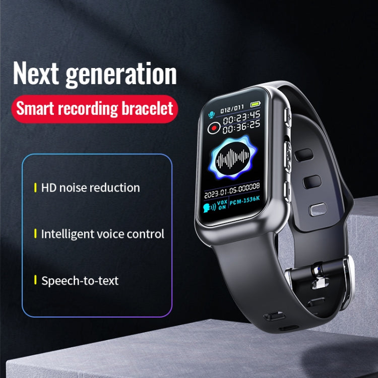 JNN S16 Smart HD Noise Reduction Bluetooth MP3 Voice Control Recording Bracelet, 4GB, 8GB, 16GB, 32GB, 64GB