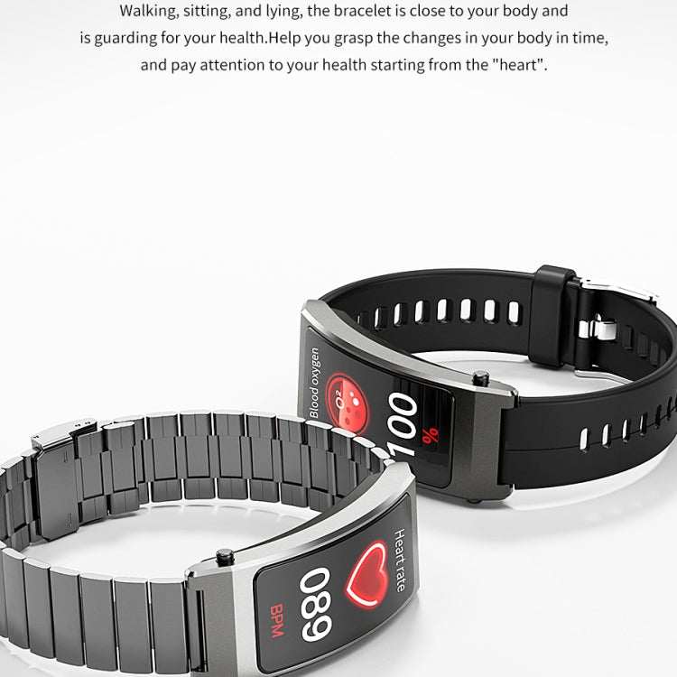 K13S 1.14 inch TFT Screen Silicone Strap Smart Calling Bracelet Supports Sleep Management/Blood Oxygen Monitoring, Silicone Strap