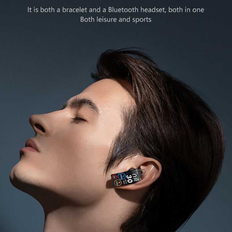 K13S 1.14 inch TFT Screen Leather Strap Smart Calling Bracelet Supports Sleep Management/Blood Oxygen Monitoring, Leather Strap