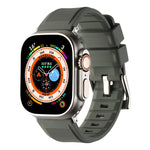 Double Ring Silicone Watch Band, For Apple Watch 3 38mm, For Apple Watch 3 42mm, For Apple Watch 2 42mm, For Apple Watch 2 38mm